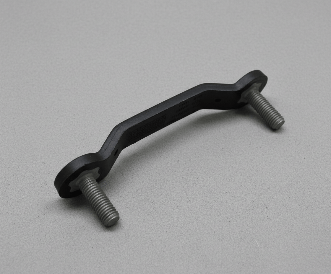 FL3Z-17C886-A 2015-2020 Ford F-150 Front Bumper Mounting Bracket Stud Plate Black OEM