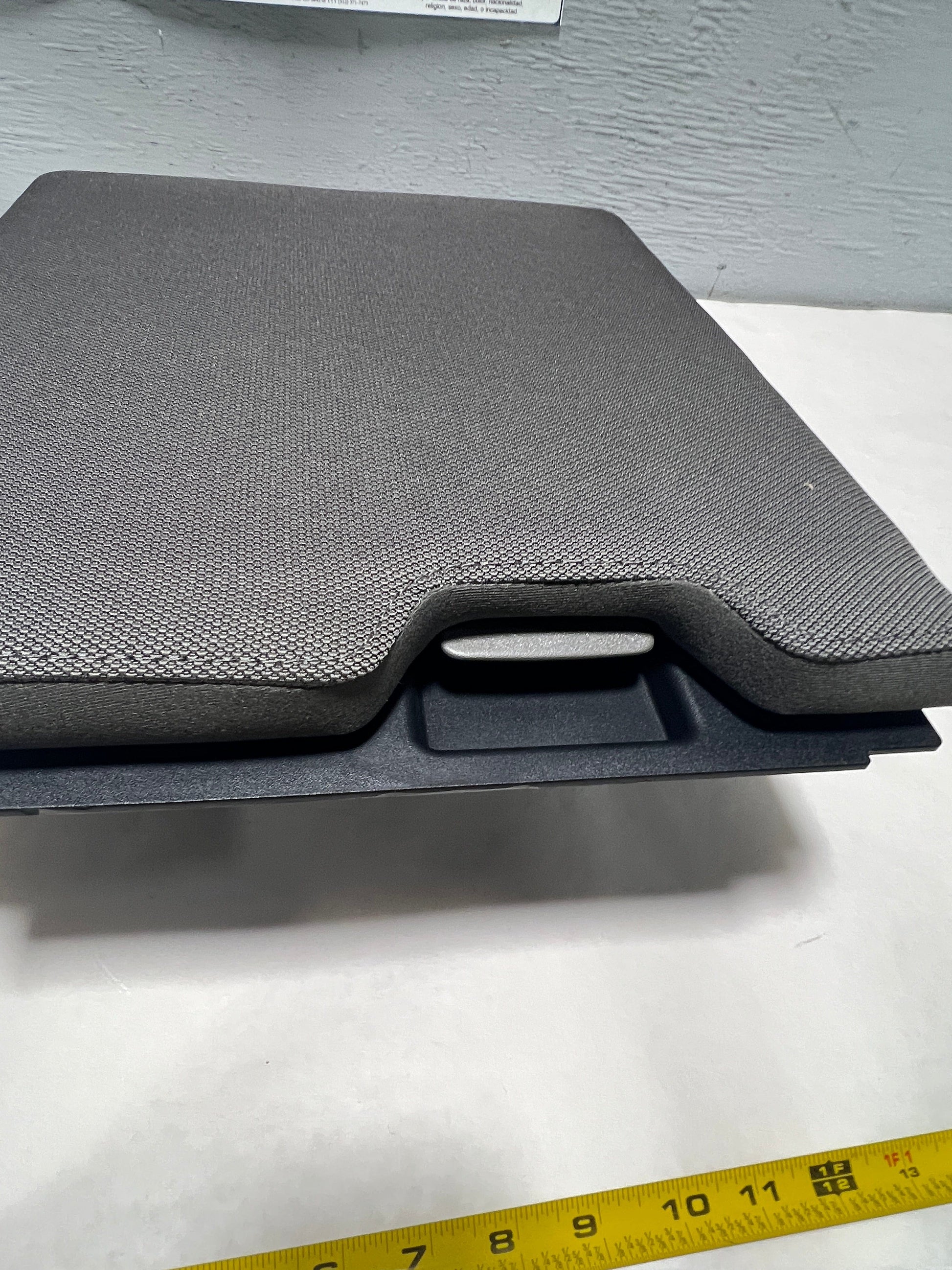 2015-2020 Ford F-150 Solit Bench Seat Cloth Storage Armrest Gray FL3Z-18644A22-AH