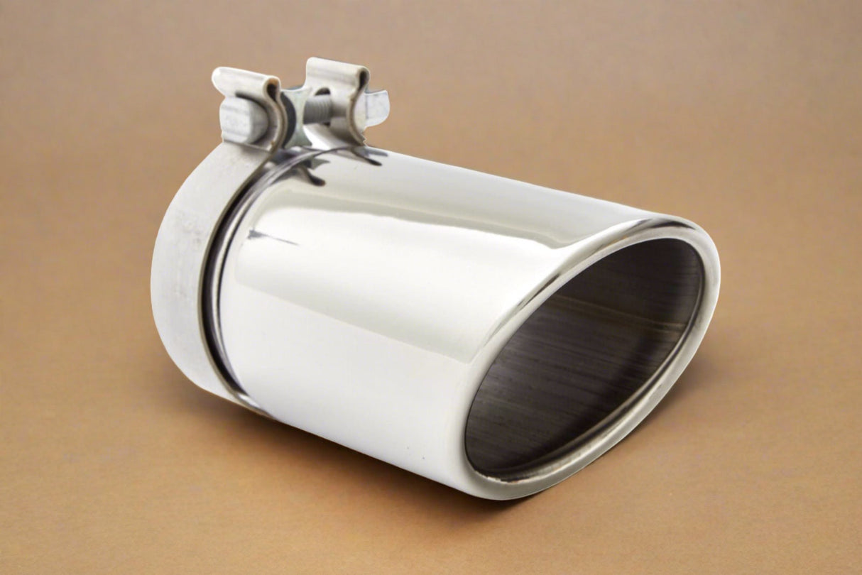 22799816 2015-2020 Silverado Sierra Tahoe RPO L92 Exhaust Tail Pipe Tip Angle Cut No Logo OEM