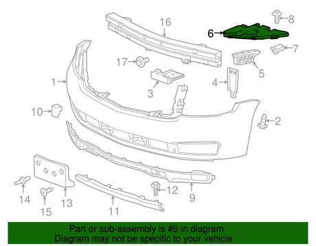 23258842 2015-2020 Tahoe Midnight Edition Driver Side Front Bumper Outer Filler OEM