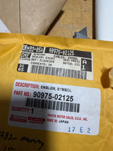 CL-1025-90975-02125-D3 2016-2019 Lexus RX350 Non Hybrid Grille Emblem W/o Radar Cruise or Pre Crash 90975-02125