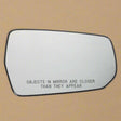 2016-2024 Chevrolet Malibu Passenger Side Mirror Glass Heated W/O Blind Spot Light