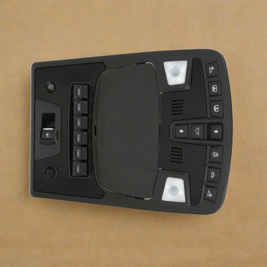 2017-2018 Ford Raptor Ebony Overhead Console With Upfitter Switches OEM