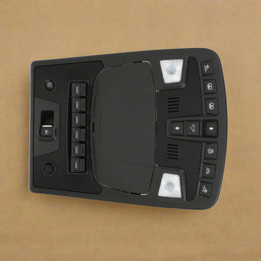 HL3Z-28519A58-LC 2017-2018 Ford Raptor Ebony Overhead Console With Upfitter Switches OEM