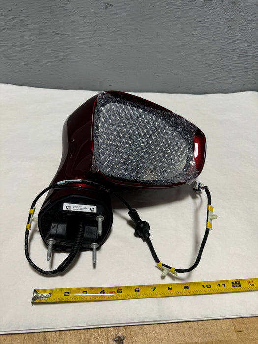 5RM14NRVAE-D1 2017-2019 Chrysler Pacifica Passenger Side Mirror - Painted Velvet Red- Blind Spot -Manual folding