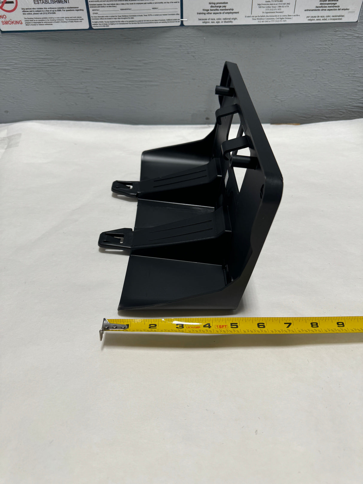 HC3Z-17A385-BC 2017-2019 Ford F-350 Dually 4WD Front Bumper License Plate Bracket No Hardware