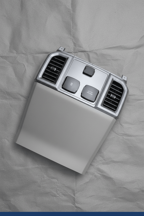 JL3Z-15045E24-BE 2017-2019 Ford F150 Center Console Rear Trim Panel Gray Genuine OEM