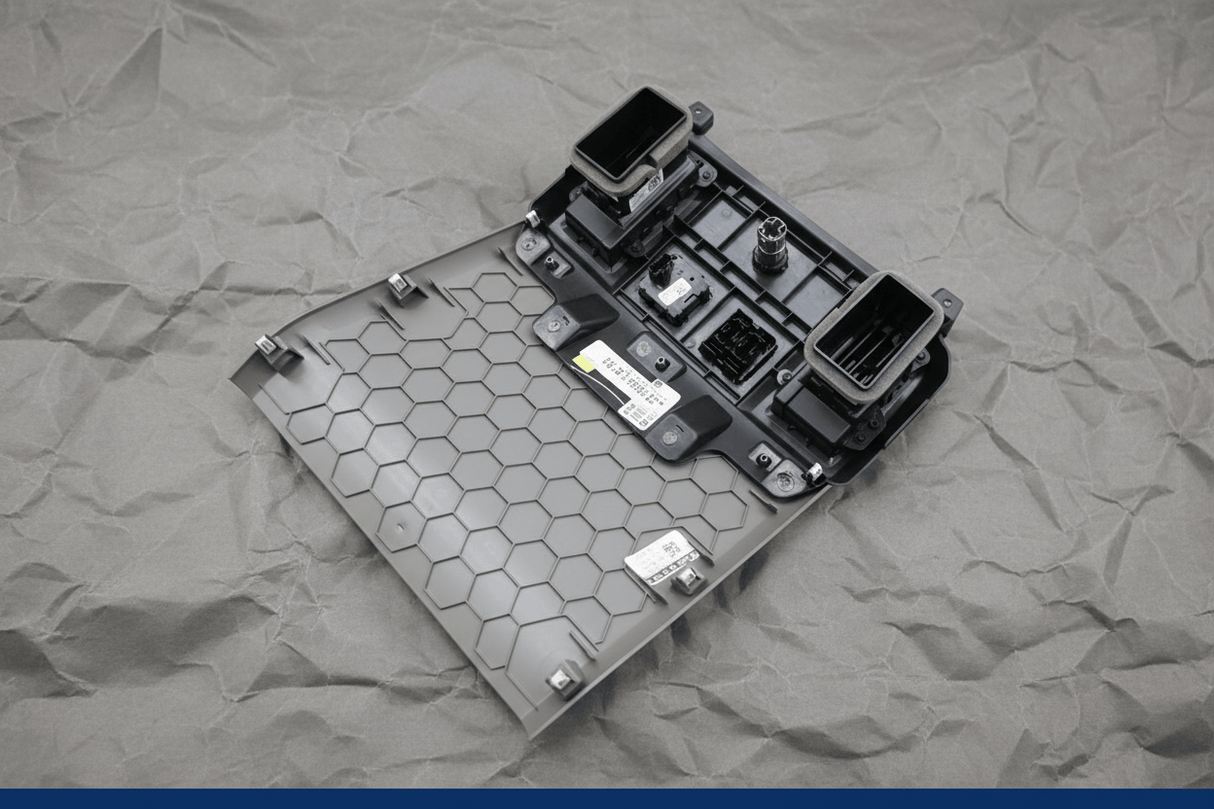 JL3Z-15045E24-BE 2017-2019 Ford F150 Center Console Rear Trim Panel Gray Genuine OEM