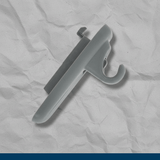 6QA99PS4AA 2017-2021 Jeep Compass (1) Sun Visor Support Clip Genuine OEM