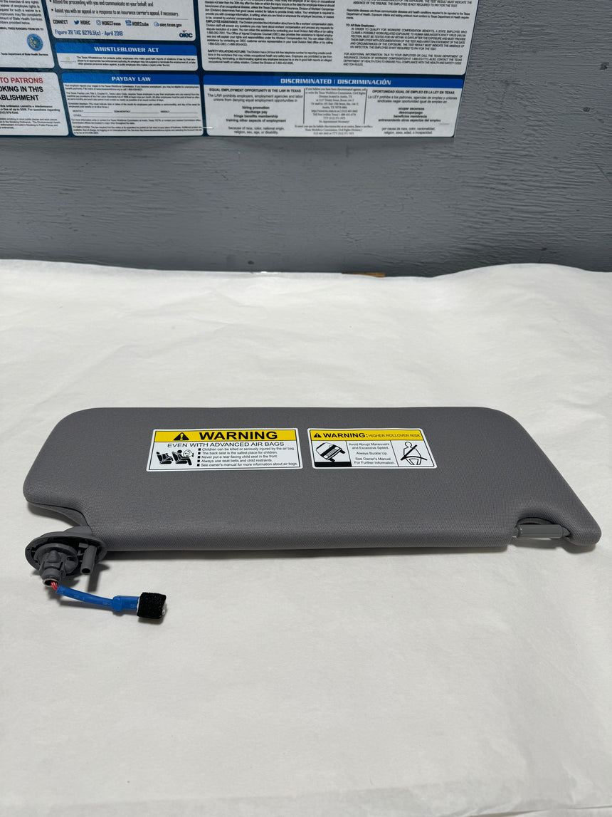 2017-2021 Pilot or Ridgeline Driver Side Sun Visor Light Gray Lighted Mirror