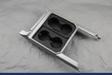 2017-2022 Ford F-250 F-350 Center Console Cup Holder Panel Obsidian OEM