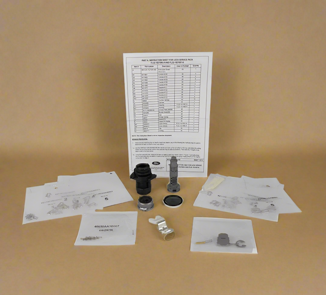 FL3Z-1521991-A 2017-2022 Ford F-250 F-350 W Power Locks Driver Door Lock Cylinder Rebuild Kit OEM