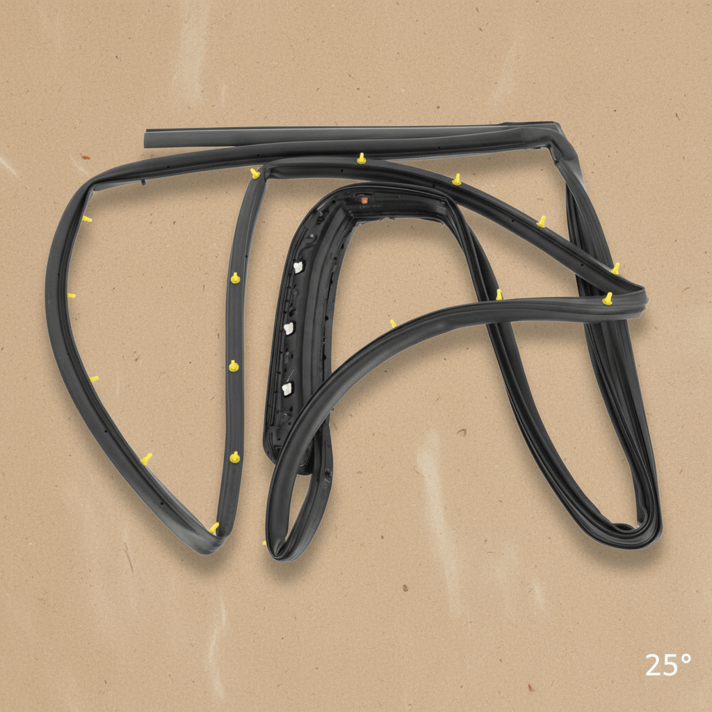 83140-D9000 2017-2022 Kia Sportage Rear Passenger Side Door Weatherstrip OEM