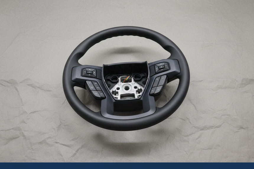 2017-2025 Ford F-250 F-350 F-450 E-350 E-450 Steering Wheel Vinyl OEM