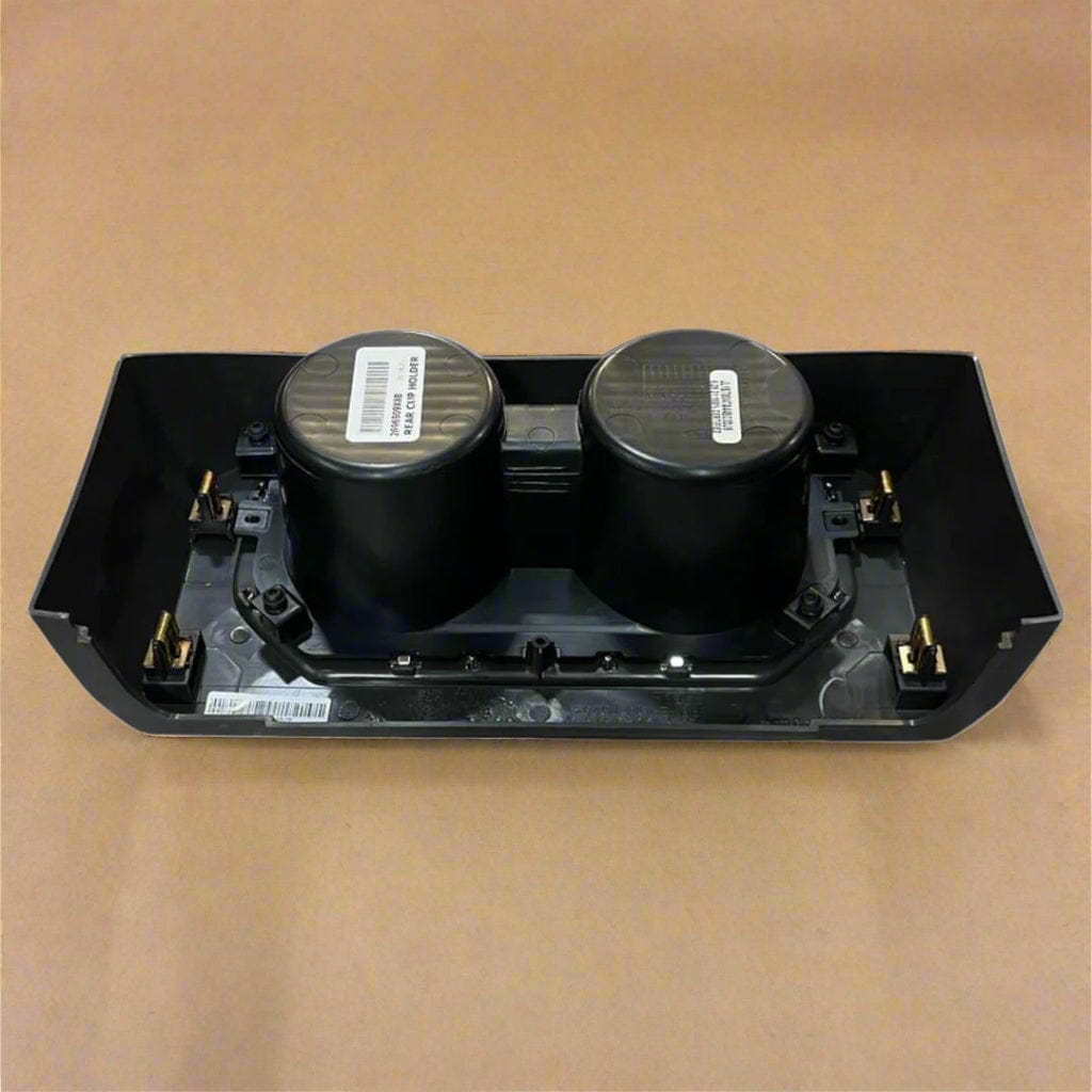 LL1Z-7804567-BA 2018-2021 Ford Expedition Rear Console Cup Holder Vinyl Coffee Color For Ambient Lighting Equipped