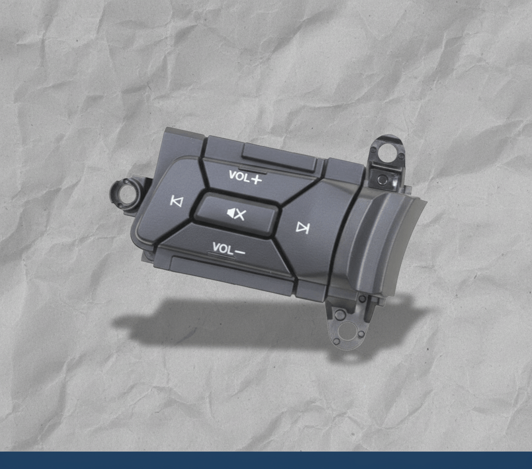 JR3Z-9C888-AA 2018-2023 Ford Mustang Steering Wheel Radio Switch Black Driver OEM