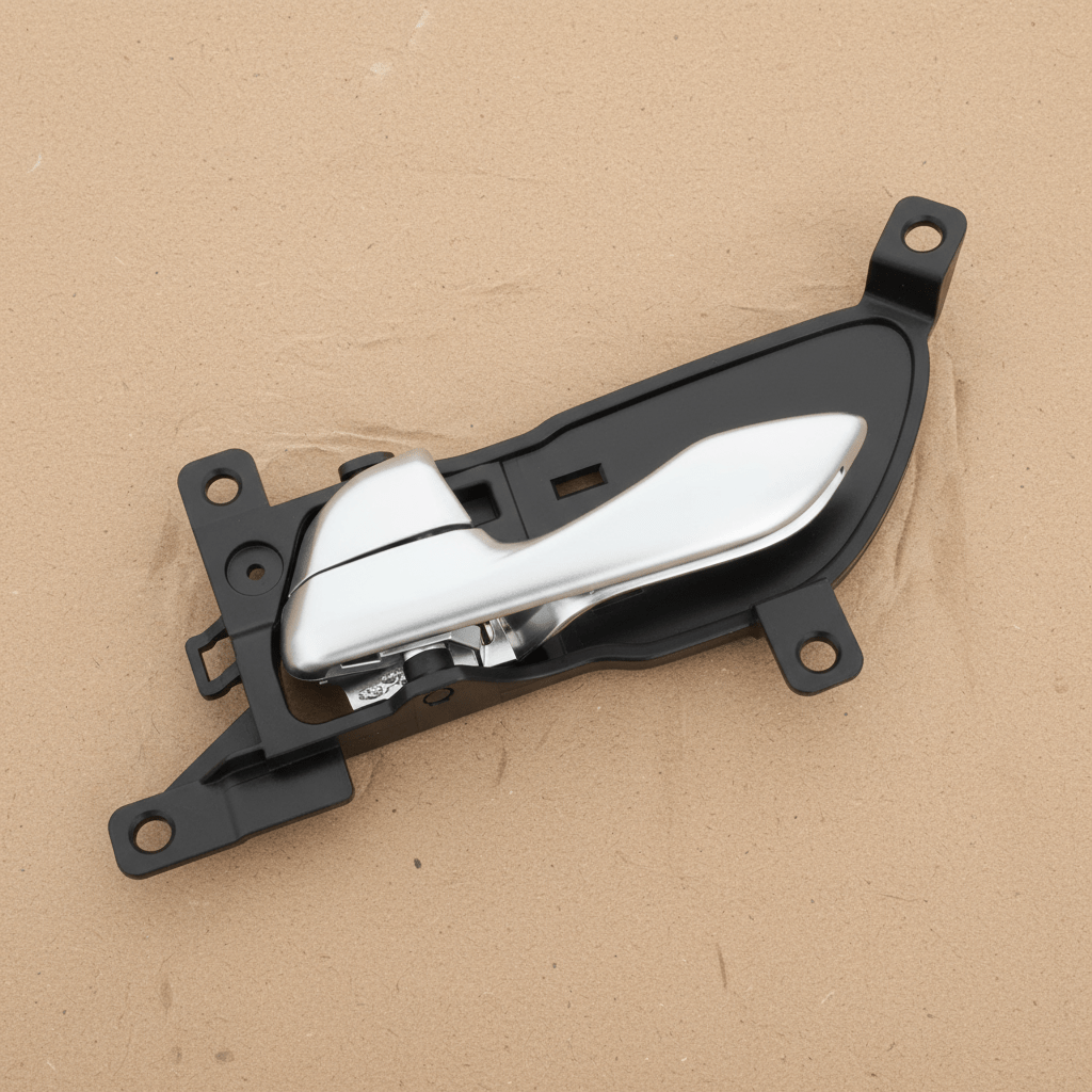 82610-J5000SA1 2018-2023 Kia Stinger OEM Driver Side Interior Door Handle Chrome Black