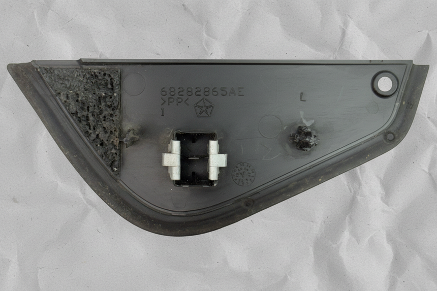 2018-2025 Jeep Wrangler Rubicon Driver Side Door Mirror Trim Black OEM