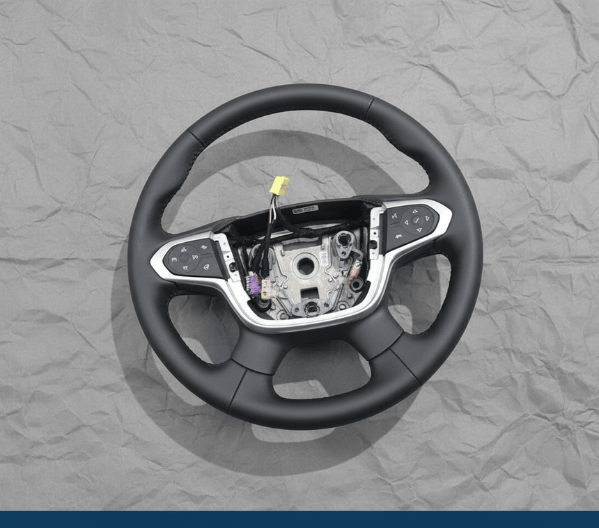 2019-2022 Chevrolet Traverse Steering Wheel Black Leather Heated OEM