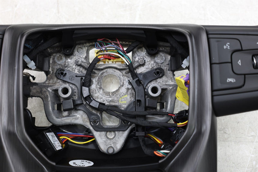 2019-2023 GMC Sierra AT4 Steering Wheel Black Leather Genuine OEM