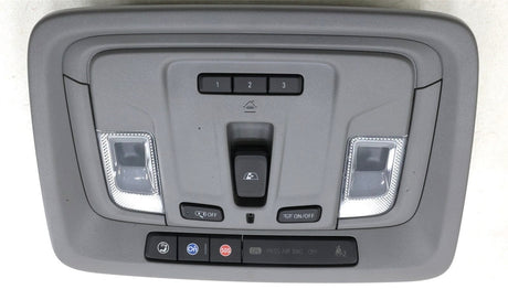 2019-2023 Silverado Sierra Overhead Console Gray With Garage Opener OEM