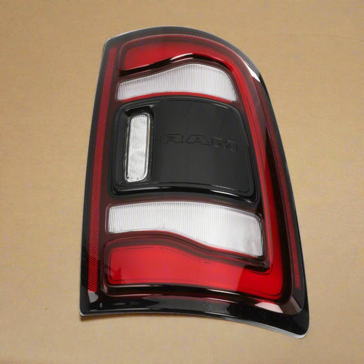 68361718AD 2019-2024 Ram 2500 3500 Passenger Side Tail Light Without Blind Spot With Black Trim OEM