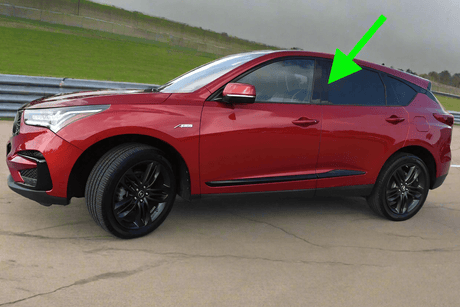 72970-TJB-A01 2019-2025 Acura RDX Driver Side Front Of The Back Door Applique Garnish Trim Black