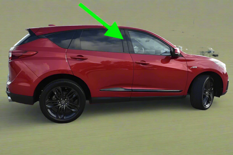 72930-TJB-A01 2019-2025 Acura RDX Passenger Side Front Of The Back Door Applique Garnish Trim Black