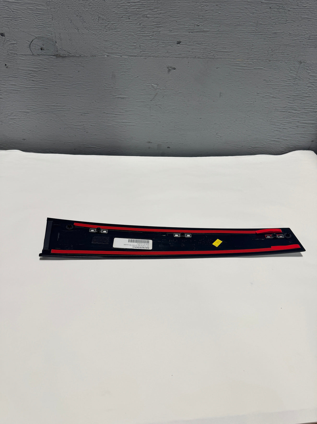 68292934AC 2019-2025 Ram 1500 DT Body Style Front Passenger B Pillar Applique Trim Molding Black OEM