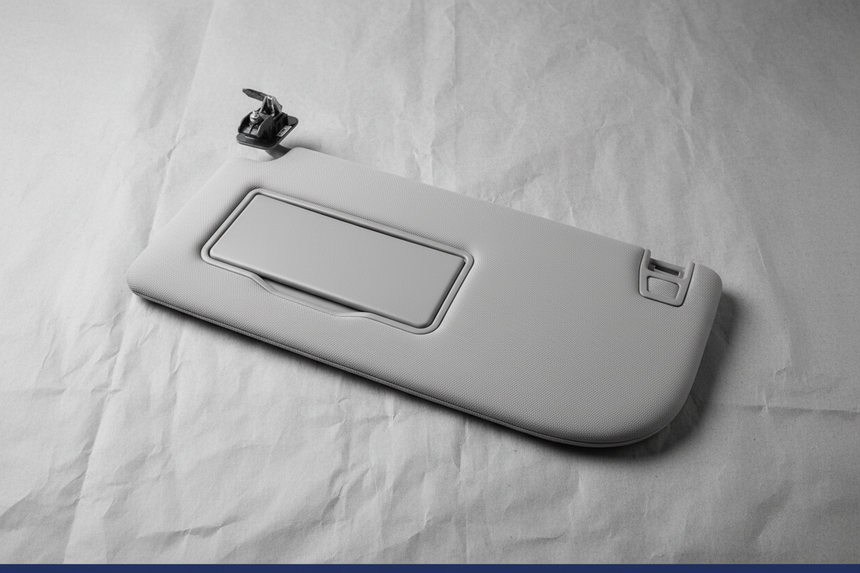 2020-2022 Ford F-250 F-350 F-450 Super Duty Driver Side Sun Visor Gray OEM