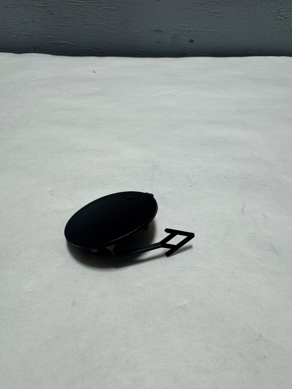 86617-K0000 2020-2022 Kia Soul Rear Tow Hook Eye Cap Cover Textured Unpainted Black OEM