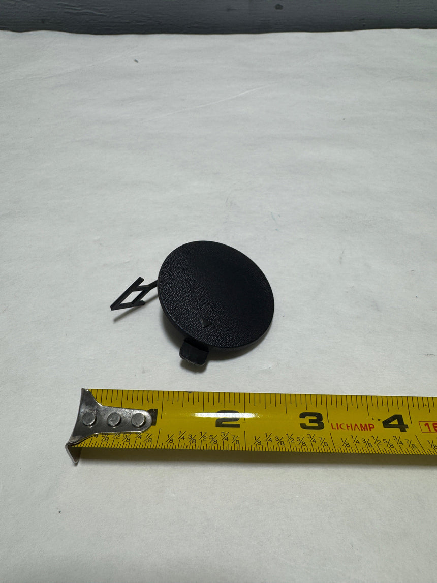 2020-2022 Kia Soul Rear Tow Hook Eye Cap Cover Textured Unpainted Black OEM