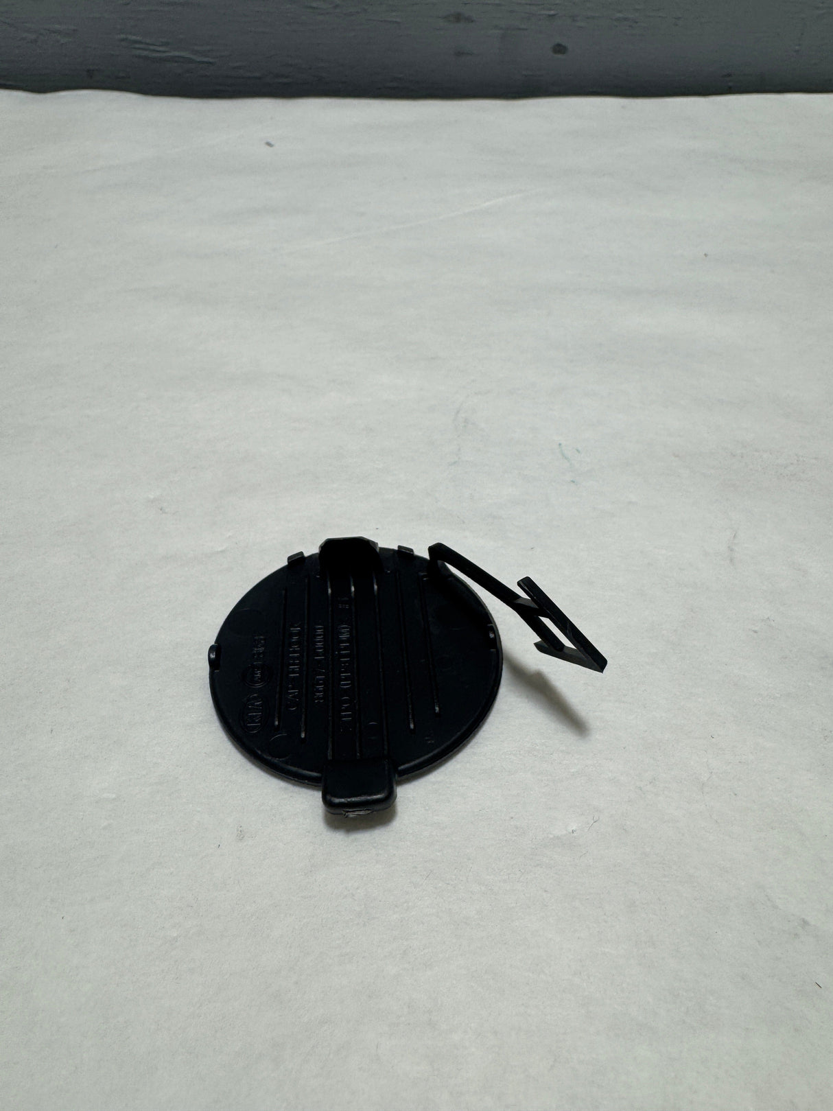 86617-K0000 2020-2022 Kia Soul Rear Tow Hook Eye Cap Cover Textured Unpainted Black OEM