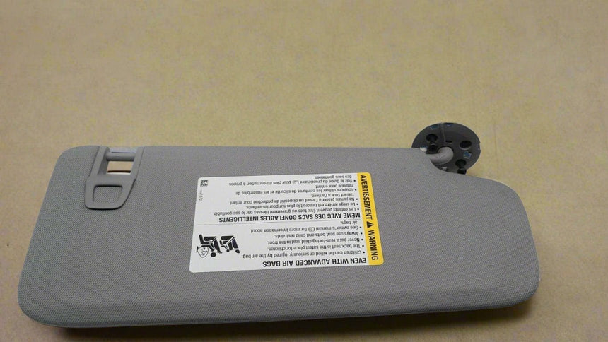 2020-2023 Chevrolet Bolt EV LT Driver Side Sun Visor With Mirror Gray OEM