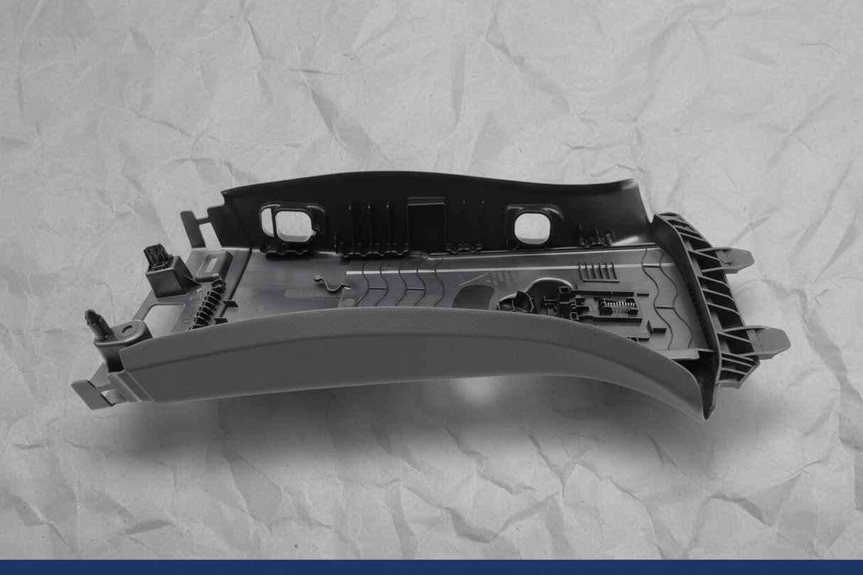 LB5Z-7824347-AF 2020-2024 Ford Explorer Driver Side Upper Center Pillar Trim Ebony OEM