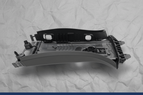 LB5Z-7824347-AF 2020-2024 Ford Explorer Driver Side Upper Center Pillar Trim Ebony OEM