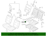 2020-2024 Ford Explorer Rear Seat Hinge Cover Valance Genuine OEM