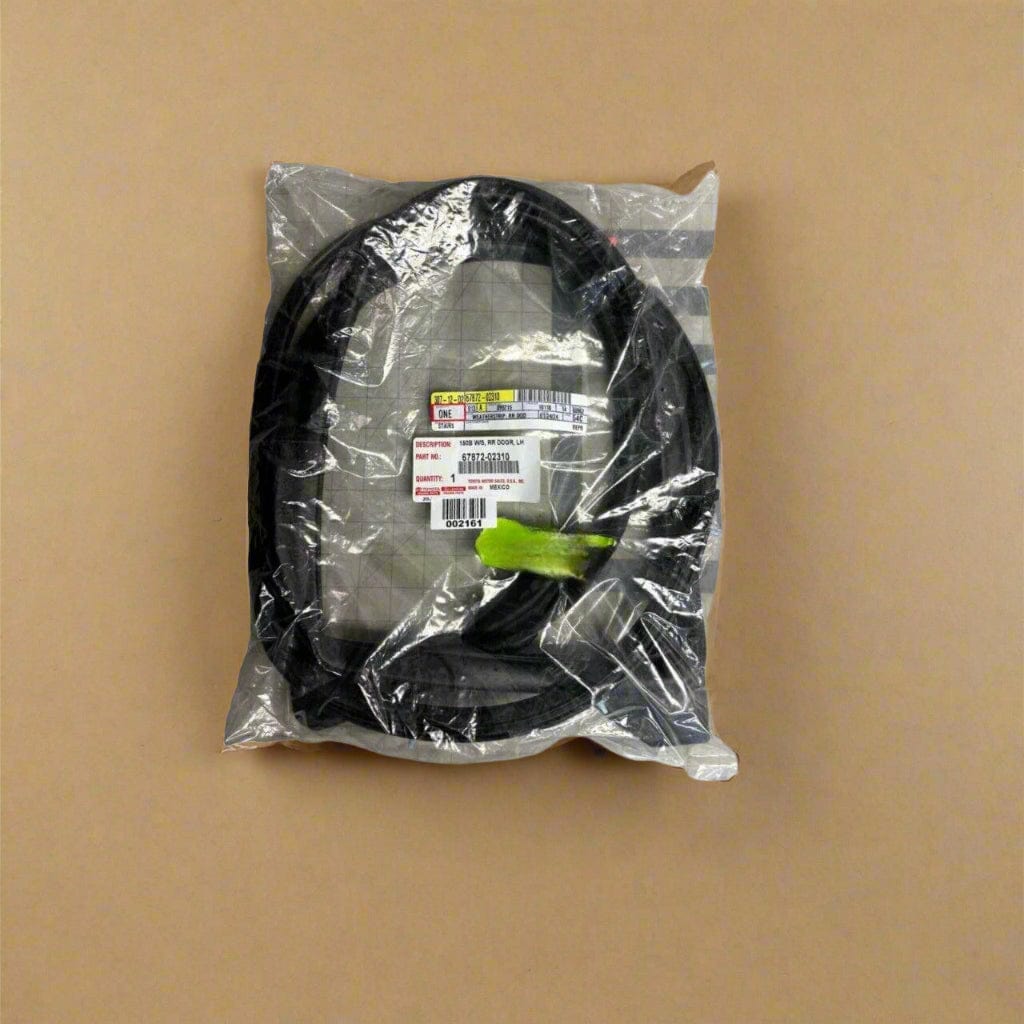 67872-02310 2020-2024 Toyota Corolla Driver Side Rear Door Weatherstrip Seal OEM New