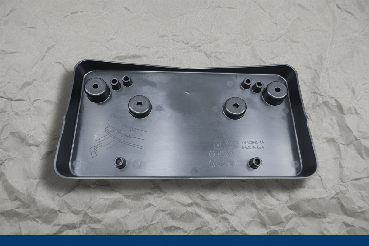 84215251 2020-2025 Cadillac XT6 Front Bumper License Plate Bracket Genuine OEM No Hardware