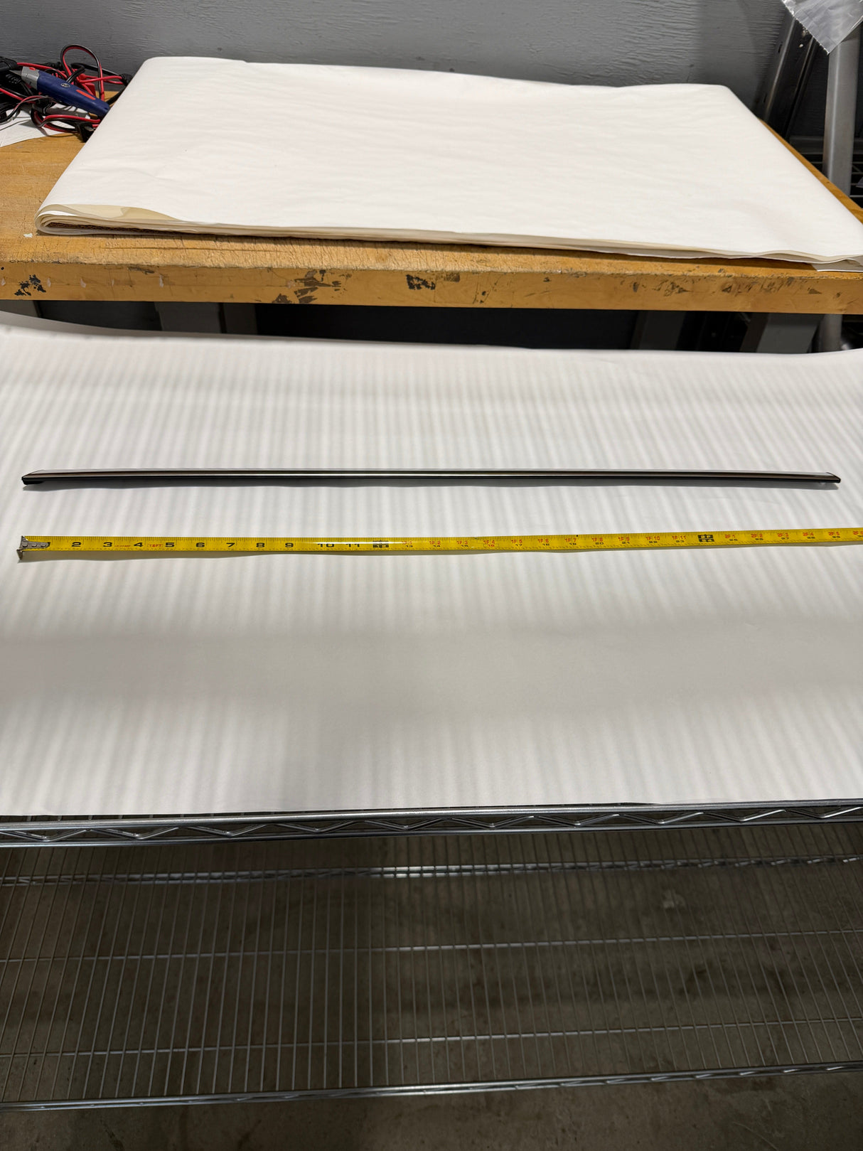 CL0925-62186AN02A-F13 2020-2025 Subaru Outback Passenger Side Rear Door Upper Sash Molding OEM