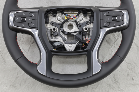 2021-2022 Chevrolet Tahoe Steering Wheel Black Leather Heated OEM