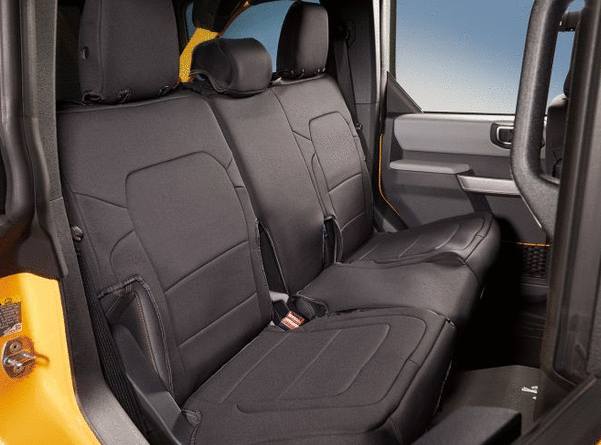CL-0723-VM2DZ-1863812-D-J8 2021-2023 Ford Bronco Genuine Back Seat Water Resistant Seat Covers VM2DZ-1863812-D