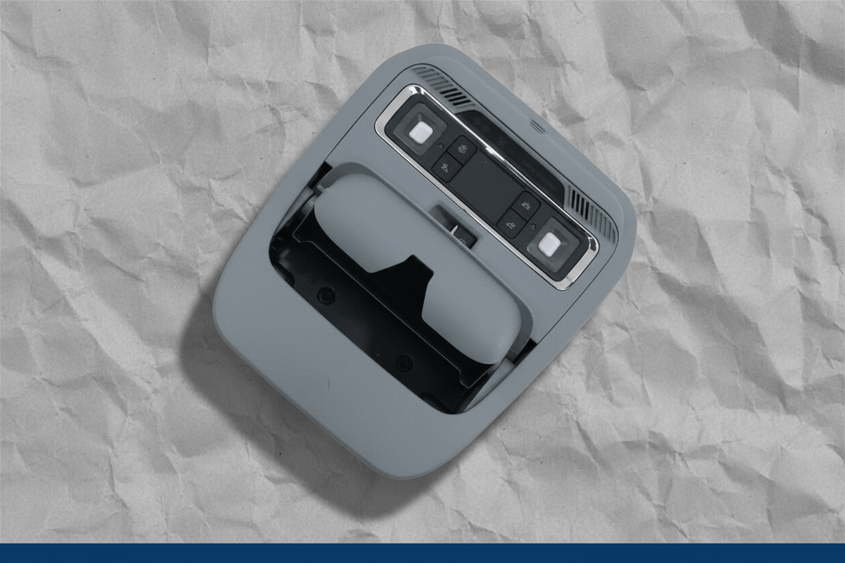 ML3Z-18519A70-ECN 2021-2023 Ford F-150 Overhead Console Slate Power Rear Window OEM