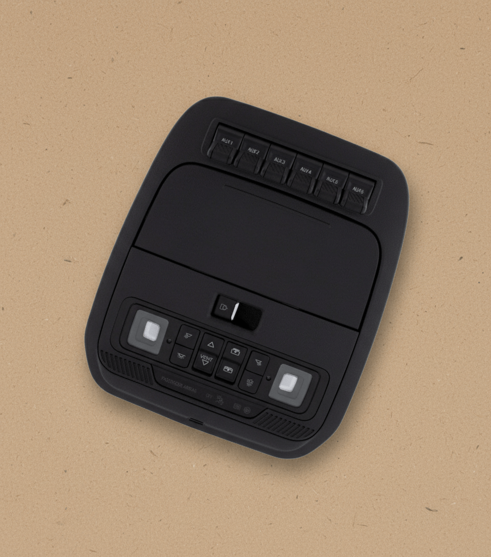 ML3Z-18519A70-GCK 2021-2024 Ford F-150 Raptor/Tremor Overhead Console Aux Switches OEM