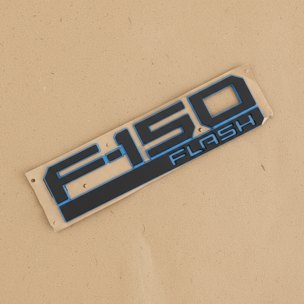 RL3Z-16720-JA 2021-2025 Ford F-150 Front Fender Name Plate Black/Blue Flash OEM