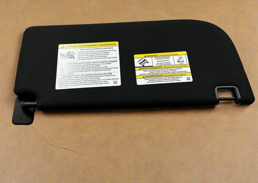 2021-2025 Ford F-150 Super Cab XL. or XLT Black Driver Side Sun Visor Non Illuminated