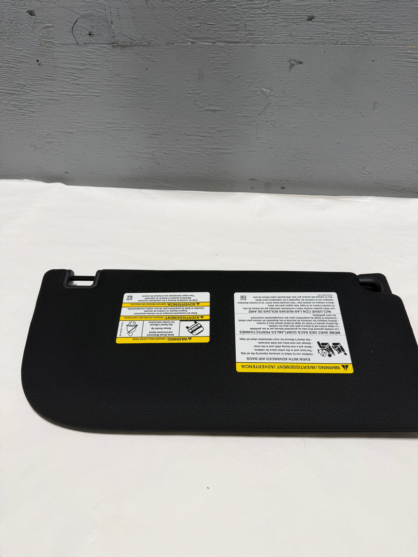 2021-2025 Ford F-150 XL, XLT Regular Cab Driver Black Sun Visor Non Illuminated
