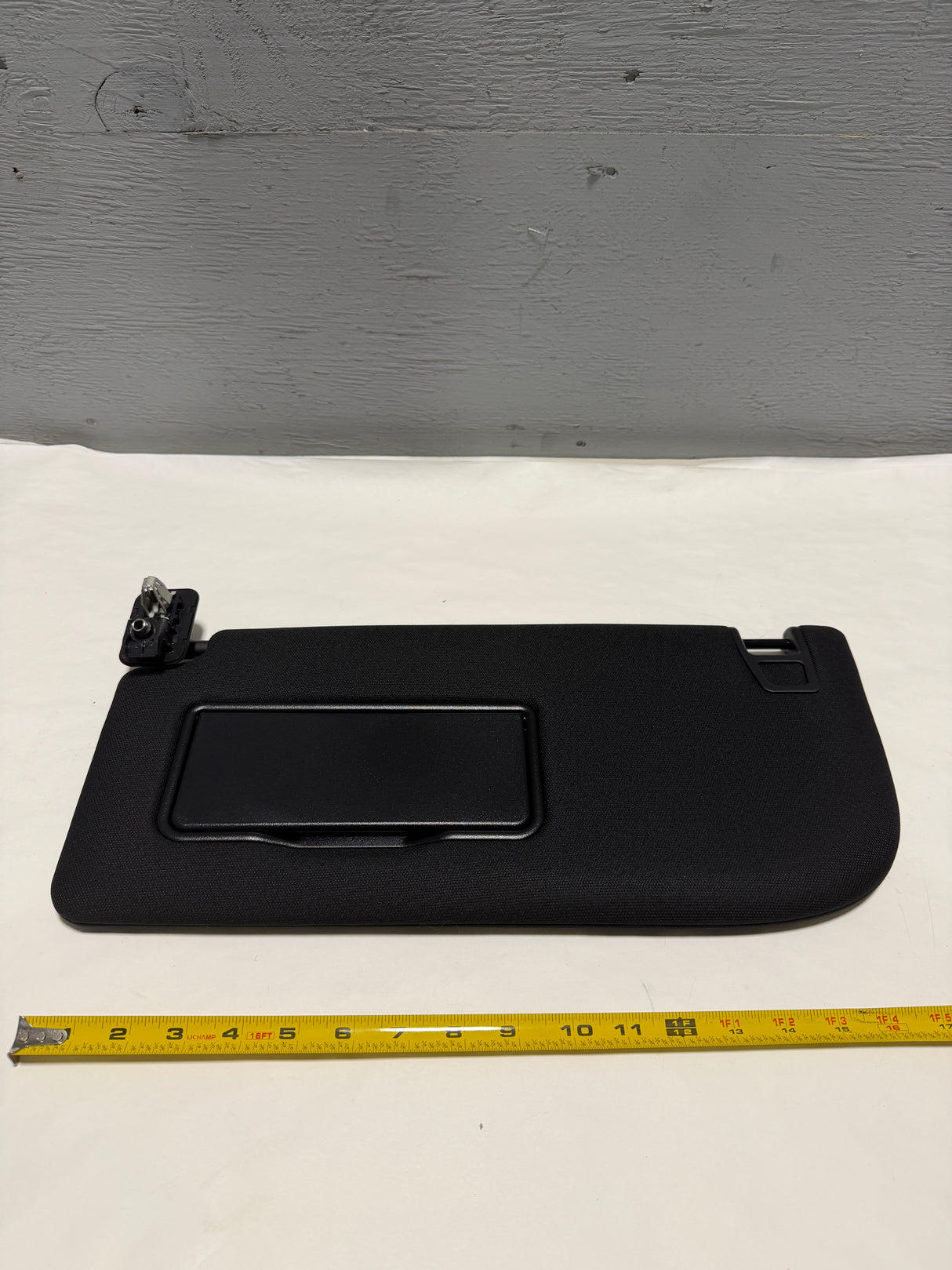 JL3Z-1504105-CH 2021-2025 Ford F-150 XL, XLT Regular Cab Driver Black Sun Visor Non Illuminated