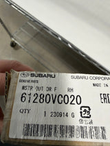 CL0925-61280VC020-F13 2022-2024 Subaru WRX Passenger Side Front Door Outer Weatherstrip 61280VC020