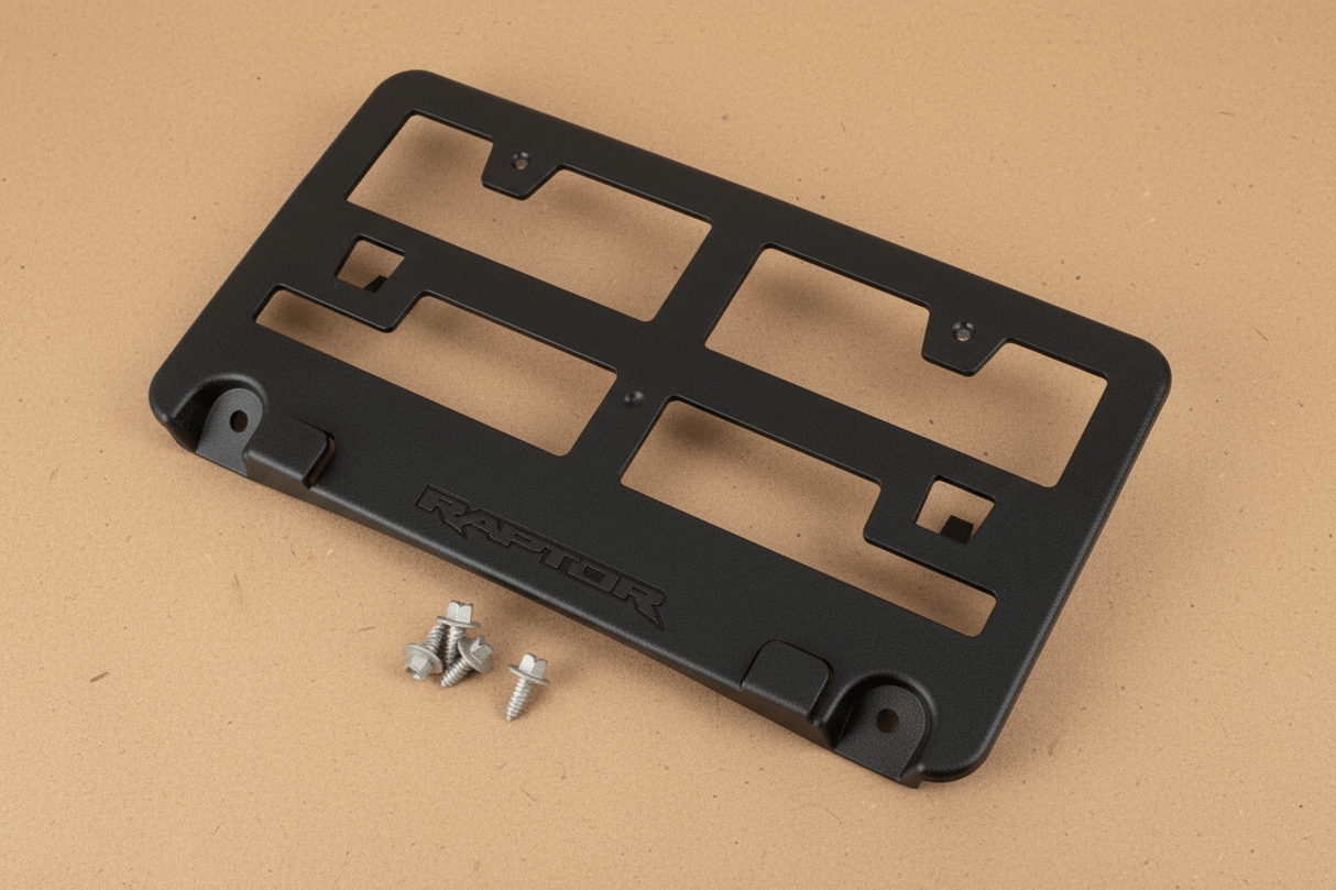 N2DZ-17A385-ZA 2022-2025 Bronco Raptor OEM Front License Plate Bracket Black